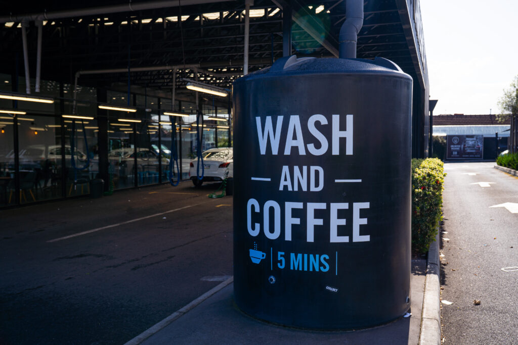 Storefront exterior of Magic Hand Carwash Kingsbury on Plenty Road, Melbourne