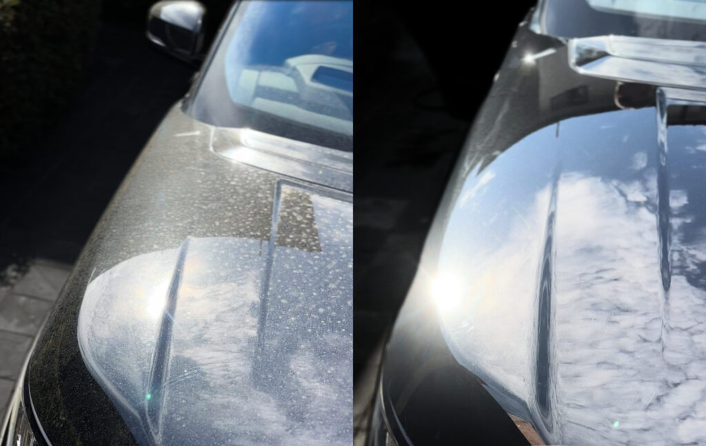 Car bonnet after wax in australia