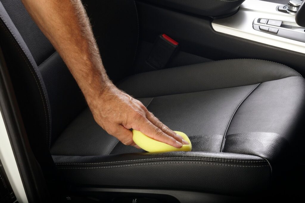 Professional Leather Treatment before and after