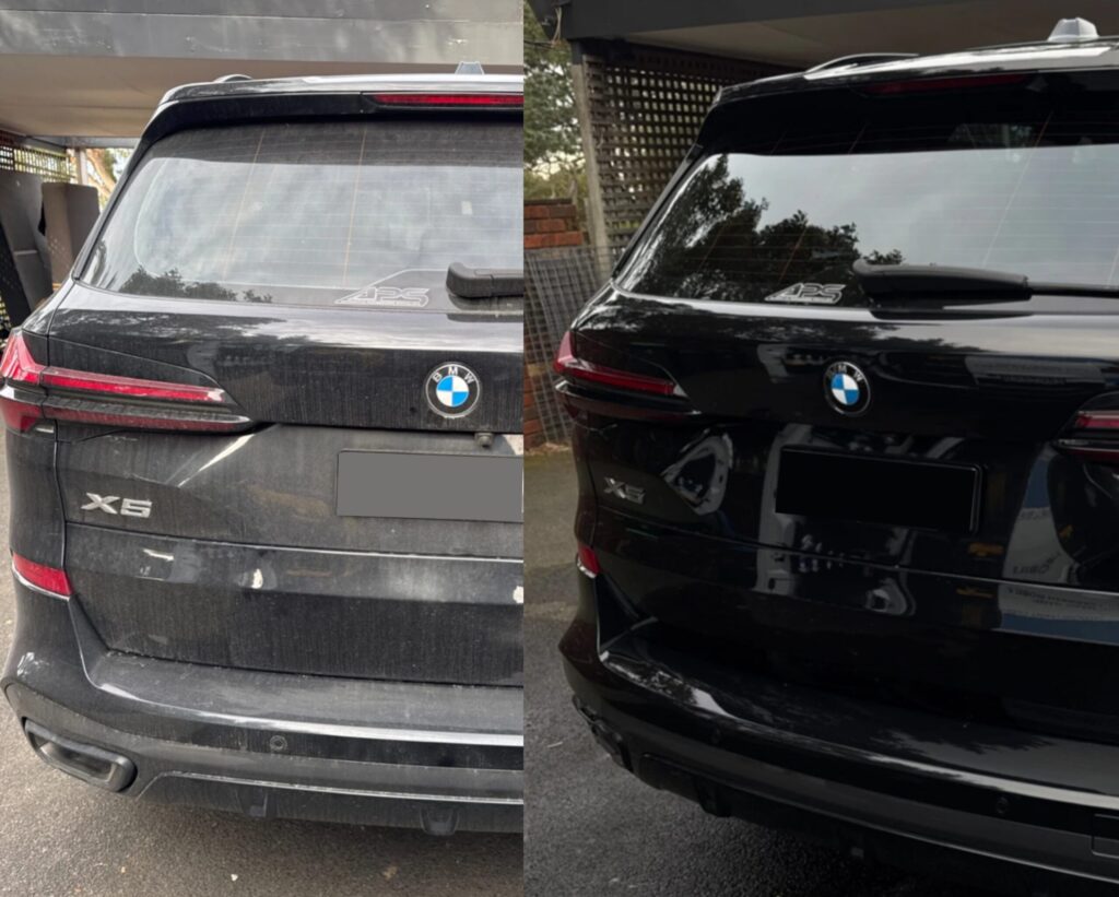 before and after transformation in Magic Hand carwash in melbourne